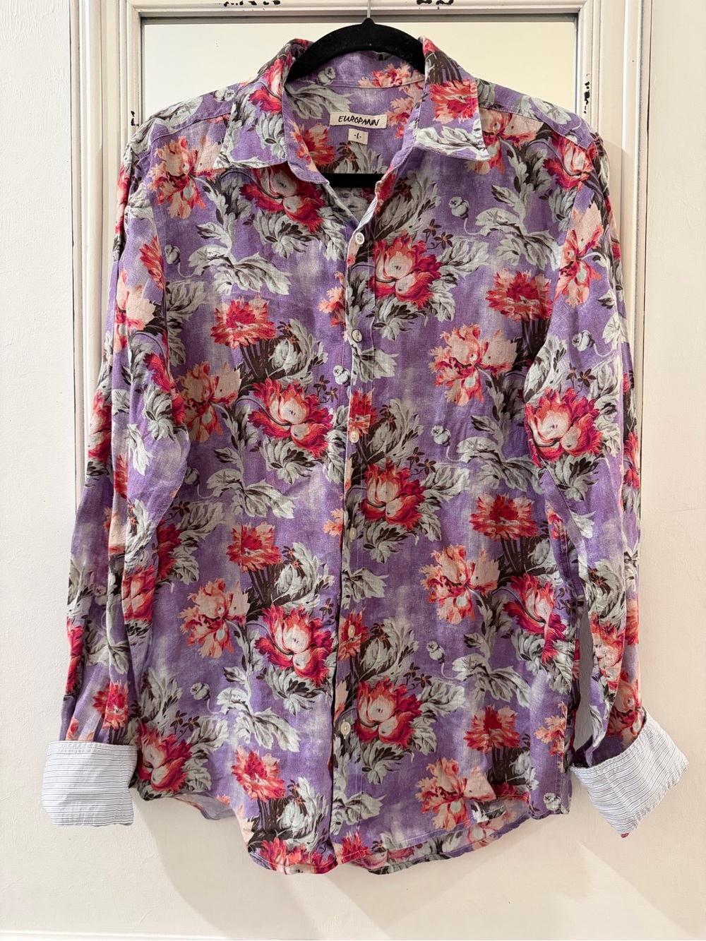 Europann Floral Button-Up